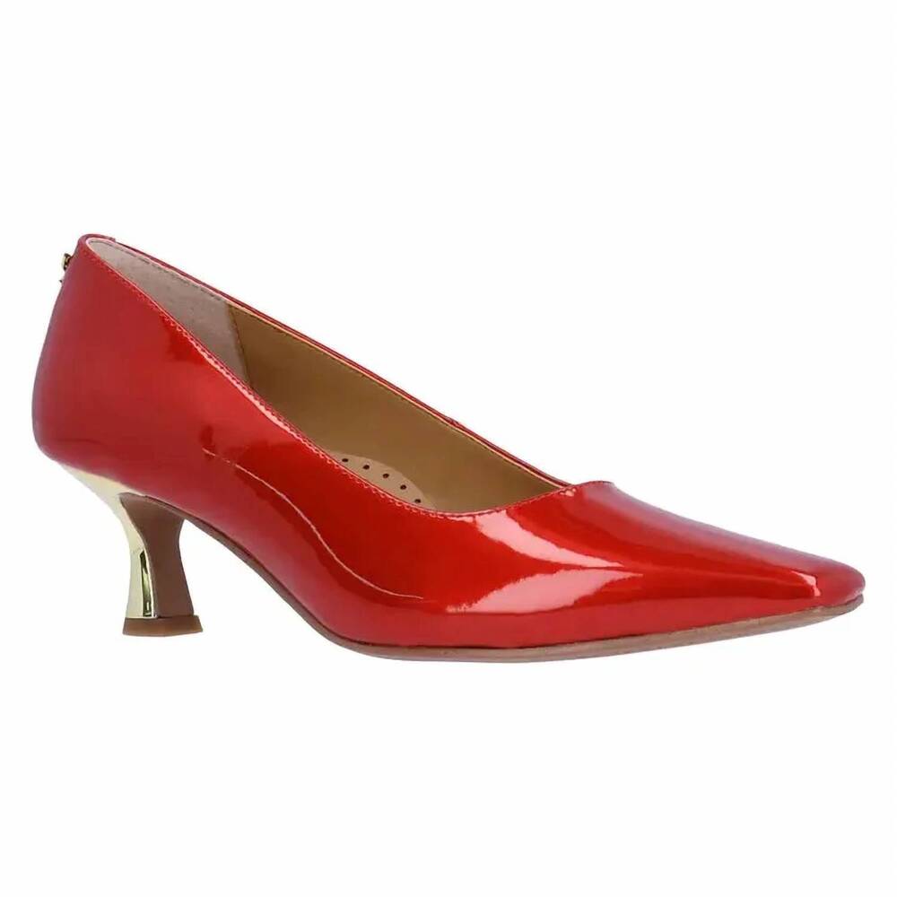 NEW J. RENEE women's ellsey pumps in red patent